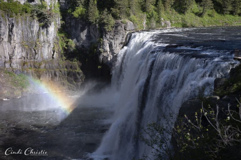 As the water falls