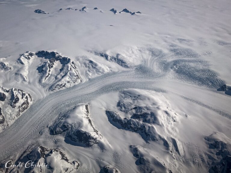 Window seat view of the world below